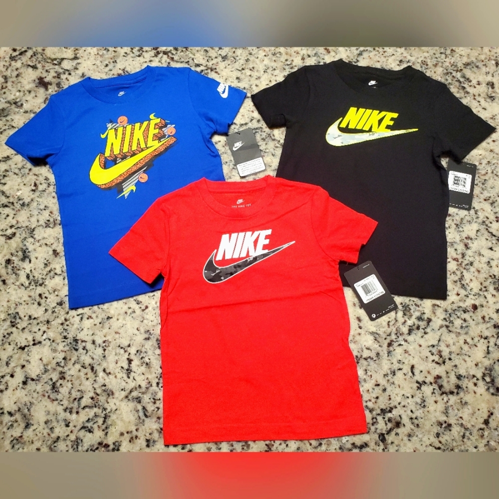 3 Nike Short Sleeve Tees, boys, Various Sizes